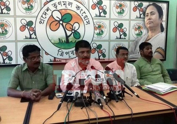 Tripura Trinamool, BJP continue protests, press meets against each-other Tripura Trinamool, BJP continue protests, press meets against each-other